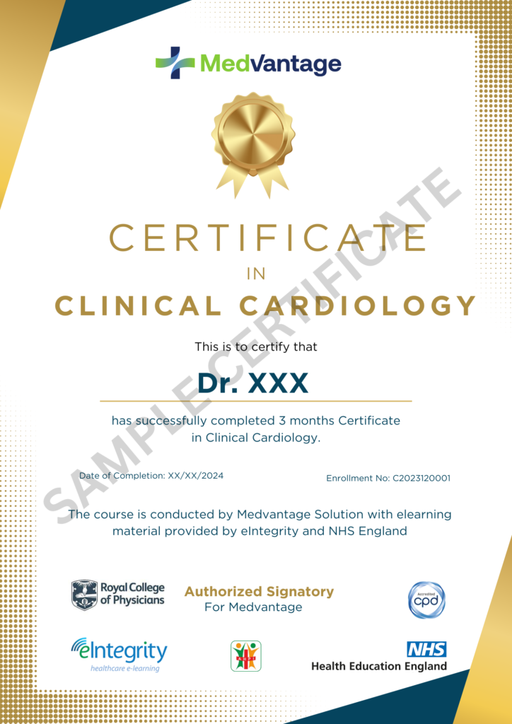 Certificate in Clinical Cardiology