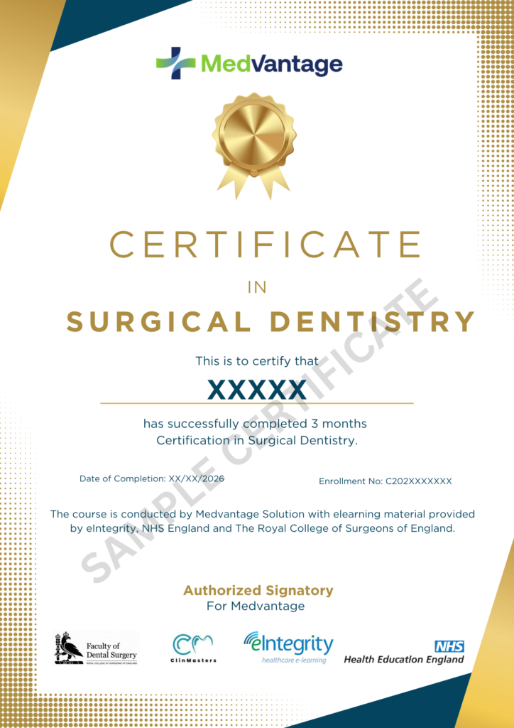 Certificate in Surgical Dentistry